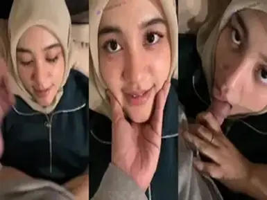 Jilbab Cantik Sepong Kontol Sambil Dirty Talk
